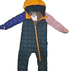 Colorful Hooded Baby Snowsuit